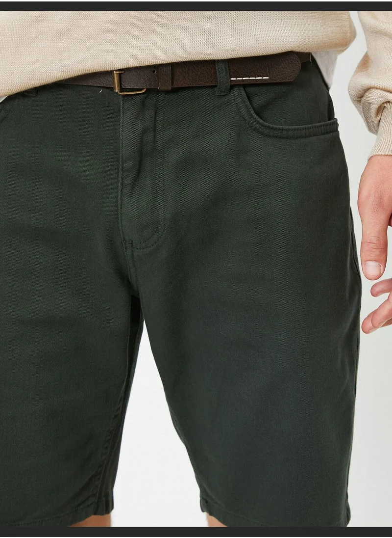 KOTON Pocket Detailed Shorts Slim Fit