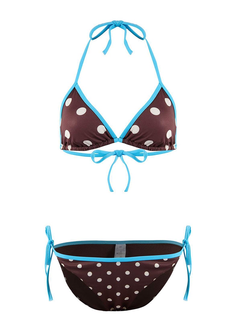 trendyol Polka Dot Triangle Covered Normal Waist Regular Bikini Set Tbess26Bt00044 - Image 3