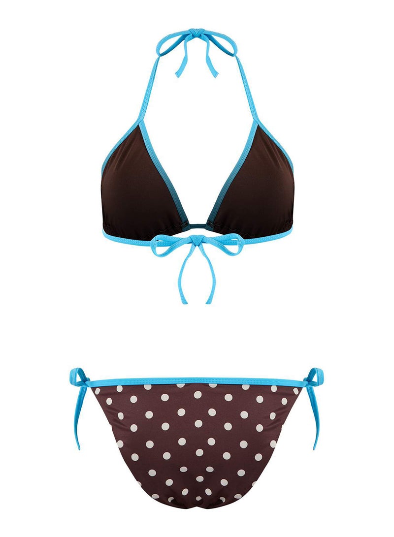 trendyol Polka Dot Triangle Covered Normal Waist Regular Bikini Set Tbess26Bt00044 - Image 4