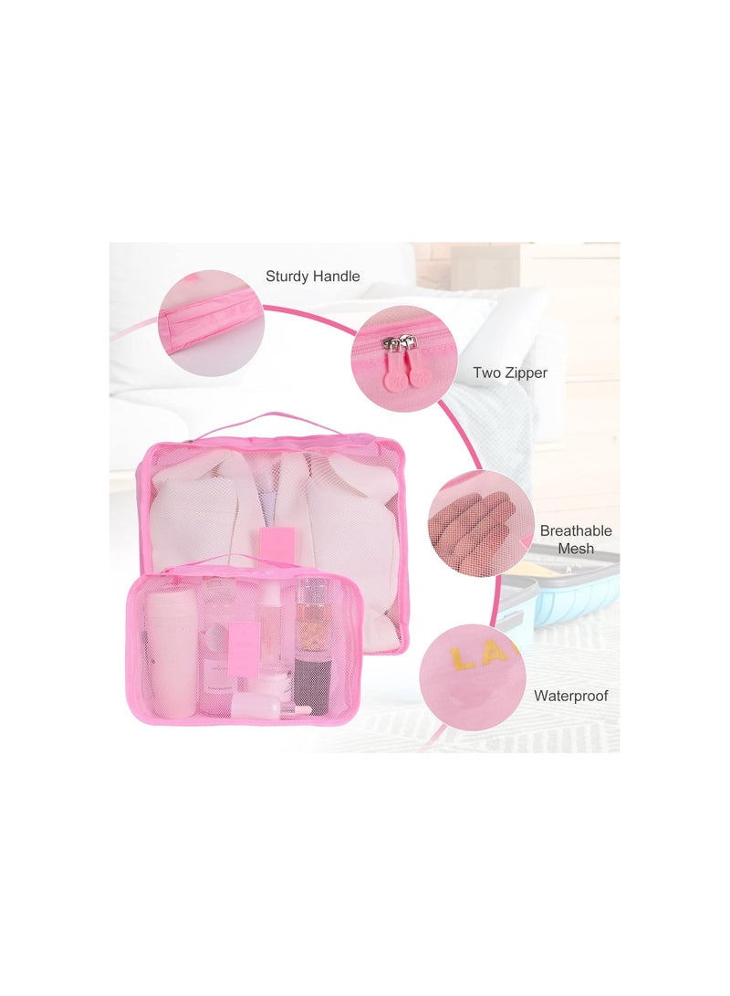Mn 6pcs Set Travel Luggage Organizer Packing Cubes Set Storage Bag Waterproof Laundry Bag Traveling Accessories - Image 2
