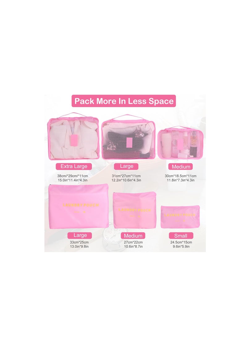 Mn 6pcs Set Travel Luggage Organizer Packing Cubes Set Storage Bag Waterproof Laundry Bag Traveling Accessories - Image 5