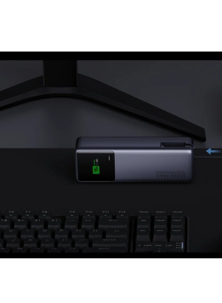 Xiaomi 10000 mAh 165W Power Bank 10000 (Integrated Cable) Ultra-fast charging, Full Power Grey - Image 4