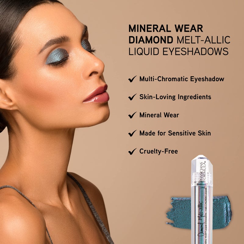 Physicians Formula Cream Eyeshadow By Physicians Formula Mineral Wear Diamond Metallic Liquid Eyeshadow Shimmer Bronze Brilliance - Image 5
