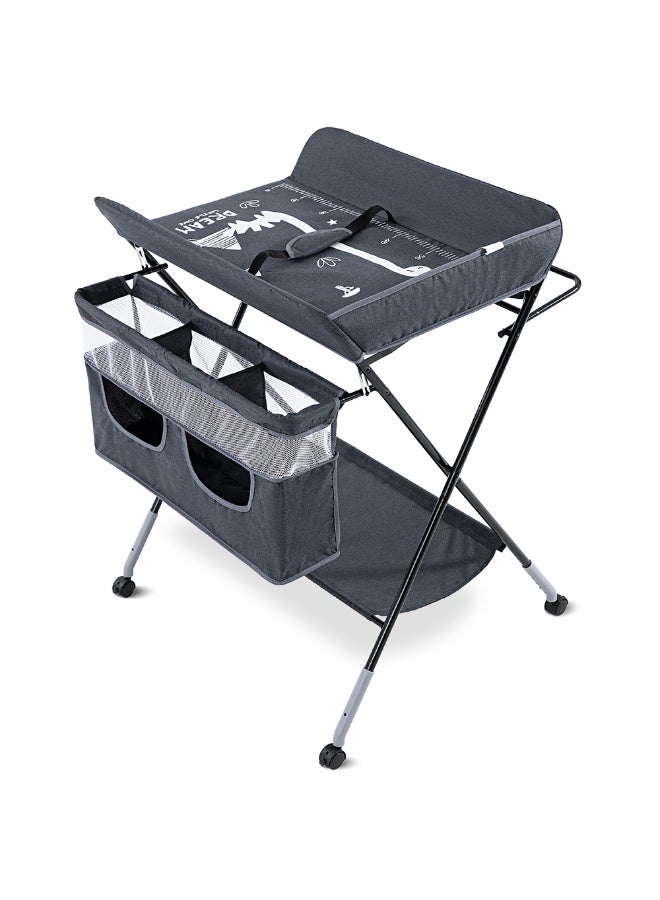 Teknum 4 - in - 1 Diaper Changing Table Organizer - Charcoal Grey - Image 2