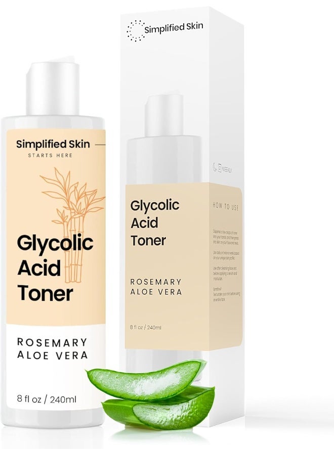 simplified skin Glycolic Acid Toner 8% for Face - Image 1
