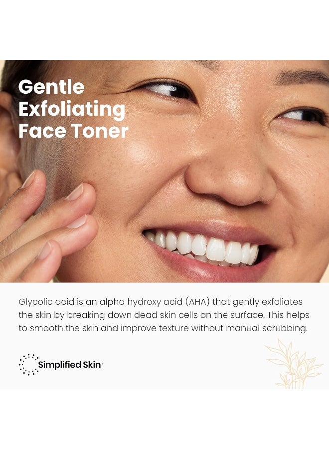 simplified skin Glycolic Acid Toner 8% for Face - Image 2