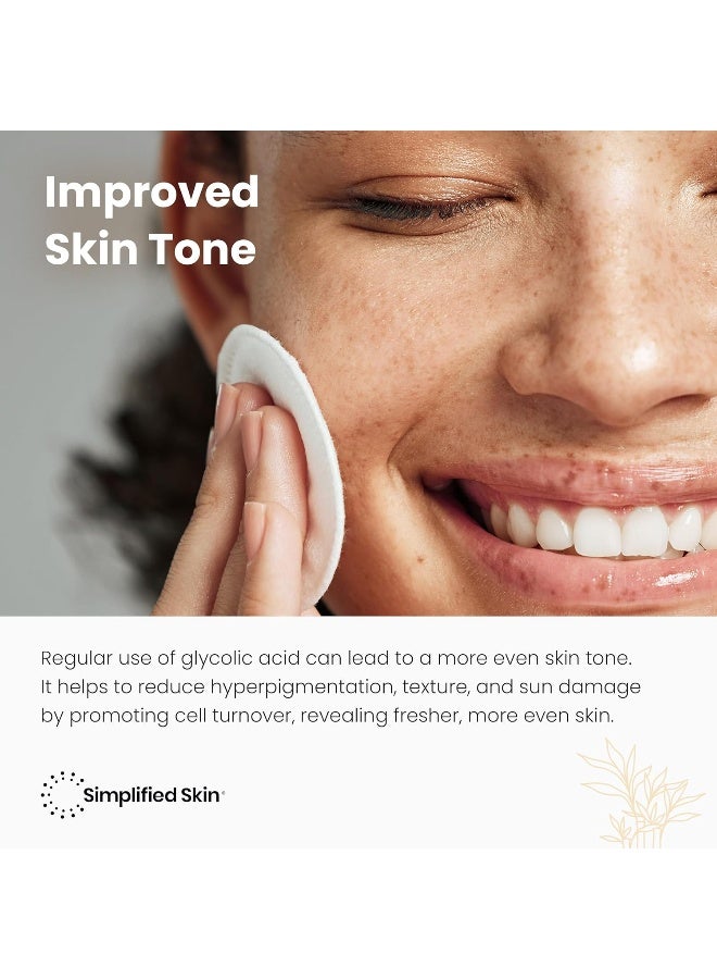 simplified skin Glycolic Acid Toner 8% for Face - Image 3