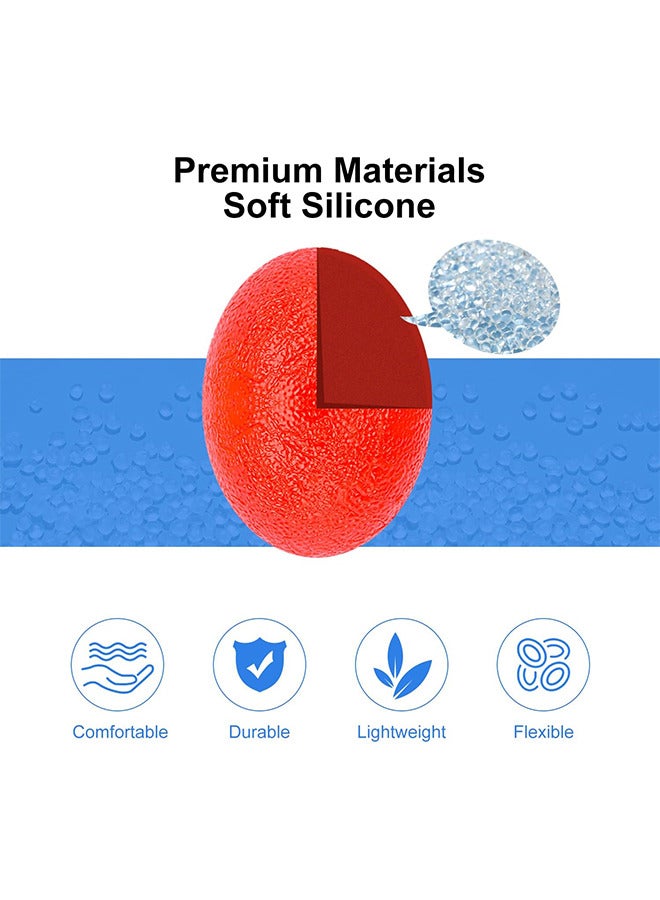 كرة تمرين اليد ، 3 قطع قبضة اليد قوة المدرب ضغط كرات لاستعادة مرونة اليد إعادة التأهيل التدليك الرياضي قبضة قوة الكرة اليد المعصم المدرب مع صلابة مختلفة - Image 5