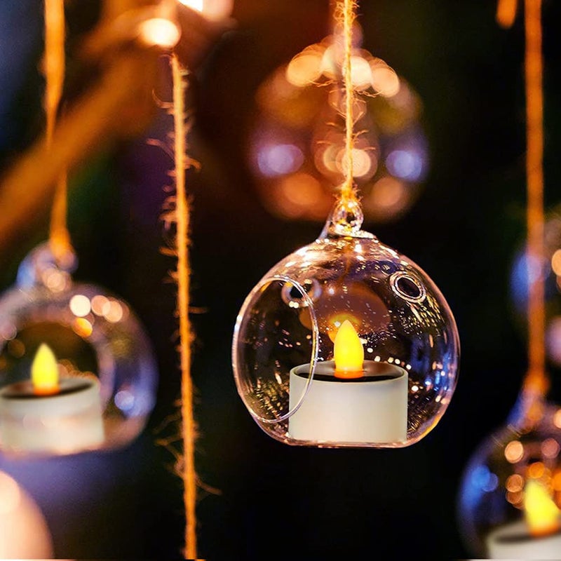 Homemory Solar Candles Outdoor Waterproof, Dusk to Dawn Outdoor Lighting, Reusable LED Tea Light Candles for Lantern Garden Camping and Home Decor, 2.3''x2'', Pack of 6 - Image 5