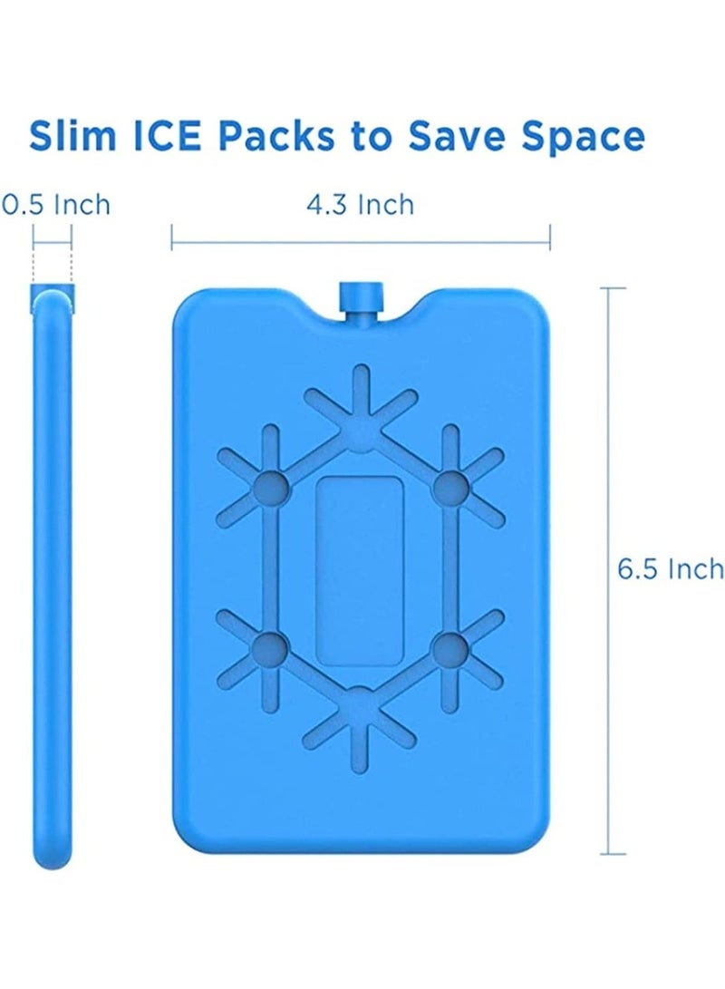 ChicAbode Ice Packs for Lunch Bags and Coolers, Ice Cooler Freezer Plates, Reusable Slim Freezer Bags, Keep Food Fresh and Drinks Cool, Powerful Chillers, Great for Picnics, Lunch Boxes, Easy Carry, 4 Pcs - Image 2