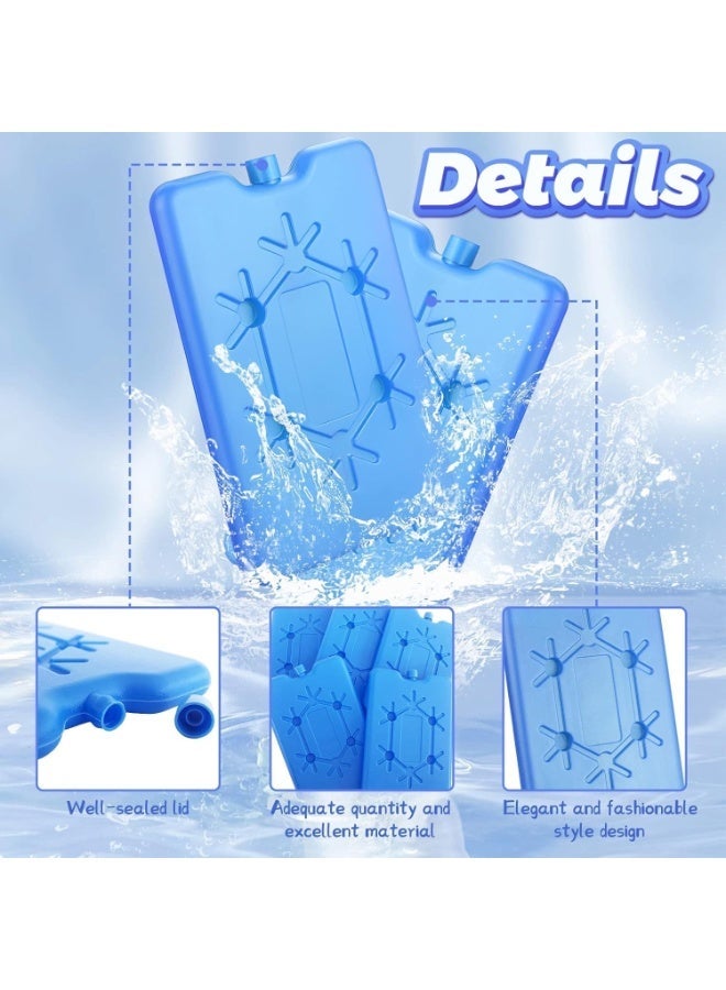 ChicAbode Ice Packs for Lunch Bags and Coolers, Ice Cooler Freezer Plates, Reusable Slim Freezer Bags, Keep Food Fresh and Drinks Cool, Powerful Chillers, Great for Picnics, Lunch Boxes, Easy Carry, 4 Pcs - Image 3