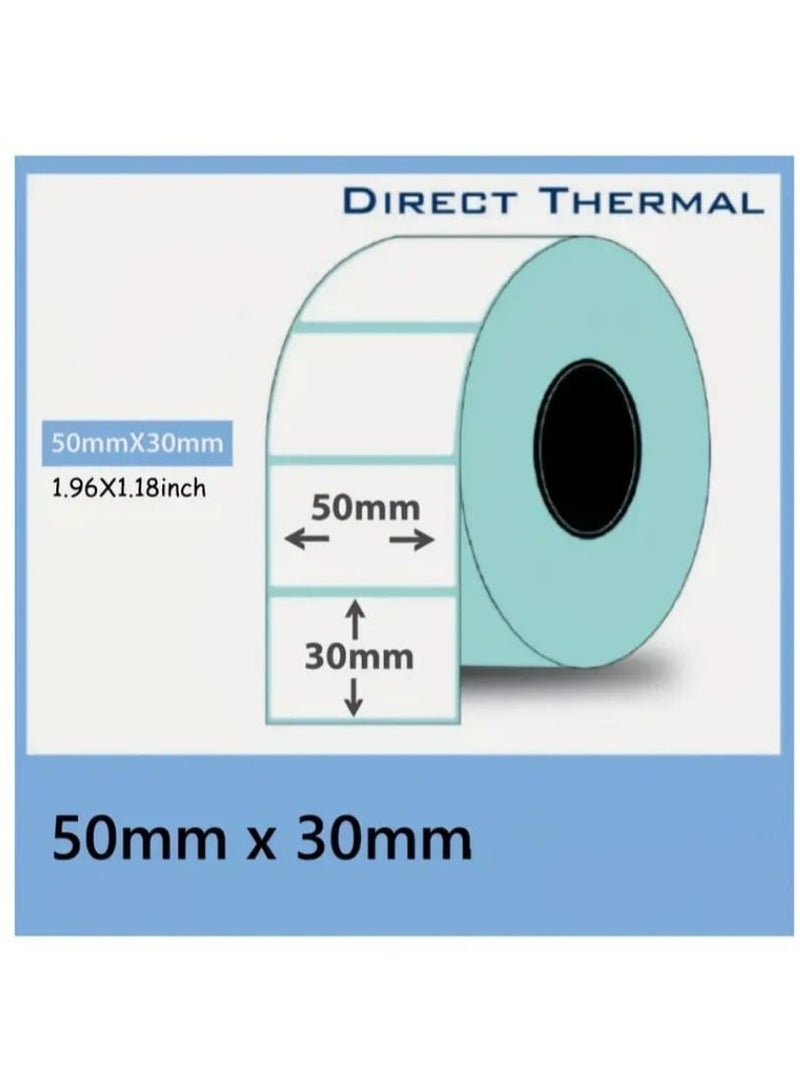 Thermal Labels 2 Roll, size 50*30mm, 700 Labels, Strong, Waterproof and Scratch-resistant - Image 4