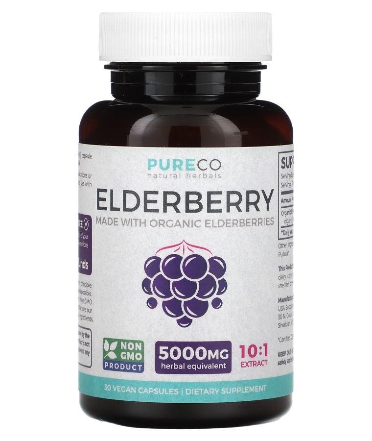 Elderberry 5000 mg 30 Vegan Capsules