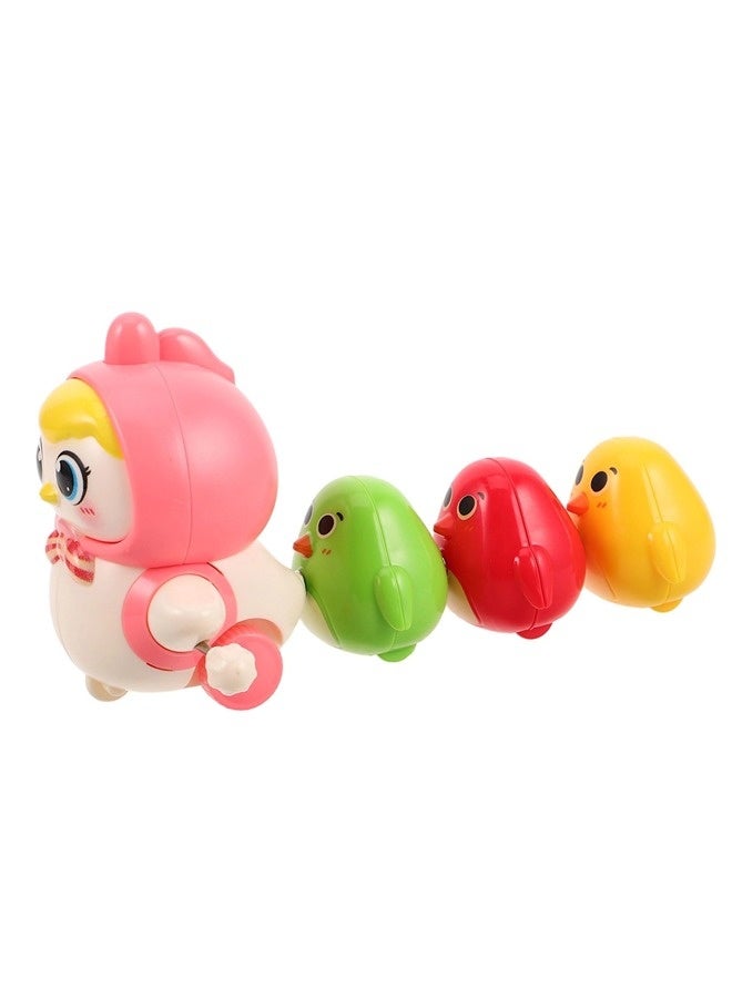 ShebSheb Baby Crawling Toys Set of 4 -Magnetic Chicks，Wind-up Chicken Toy Set for Kids Easter Party Favors with Magnetic Chicks and Clockwork Mechanism for Early Learning and Fun Play - Image 1