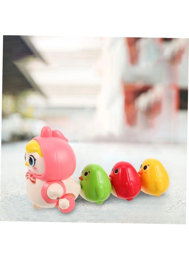 ShebSheb Baby Crawling Toys Set of 4 -Magnetic Chicks，Wind-up Chicken Toy Set for Kids Easter Party Favors with Magnetic Chicks and Clockwork Mechanism for Early Learning and Fun Play - Image 3