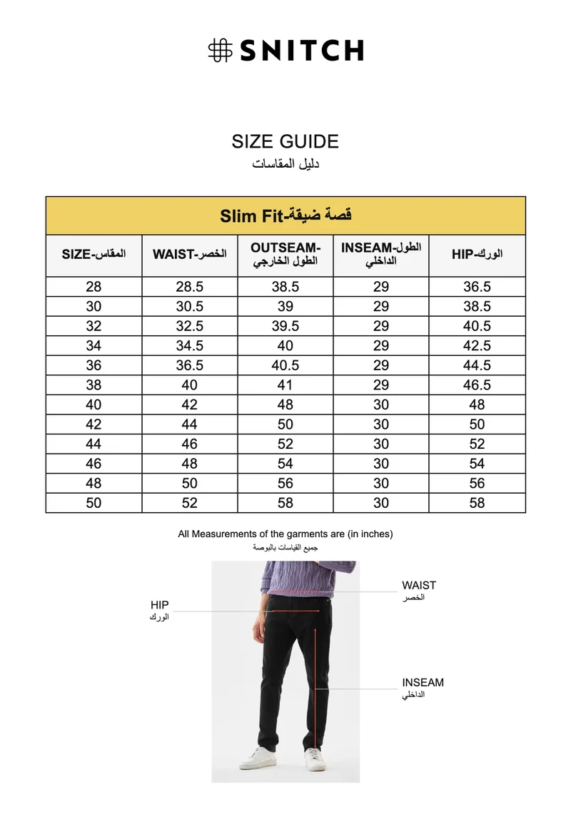 Snitch Black Tapered Slim Fit Jeans for Men | Best Price UAE