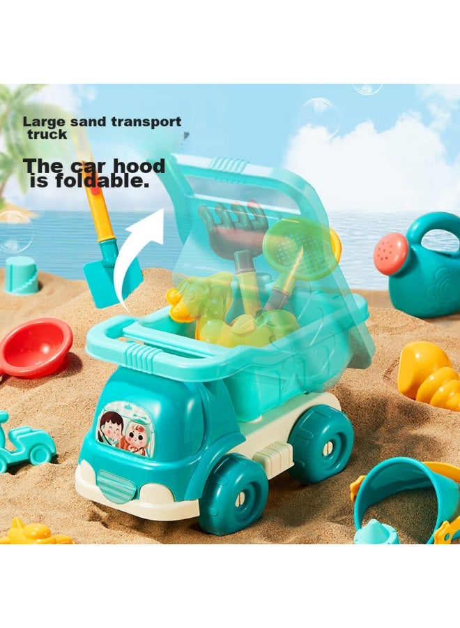 Dimoarch Dimanqi Children's Beach Toys, Sand Shovels And Digging Tools, 34-piece Set, Outdoor Sand And Water Play Toys, Beach Cars, Birthday Gift - Image 3