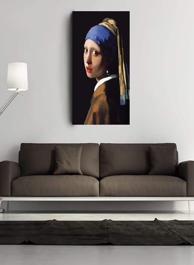 Girl with A Pearl Earring Painting - Mixed Media 