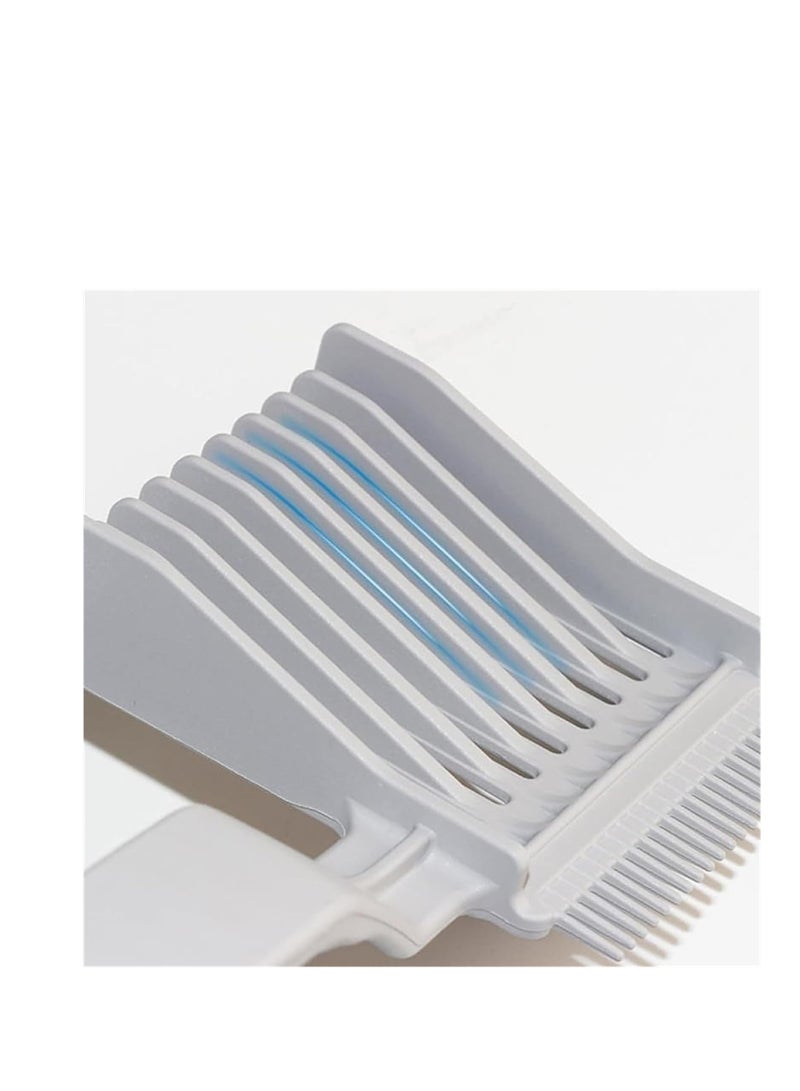 SYOSI مشط تصفيف الشعر المتدرج للرجال، أداة تلاشي الشعر، مشط تحديد المواقع المنحني، مشط توجيه مسطح من الأعلى، مشط تلاشي منحني للحلاقة، مشط قص الشعر من الأعلى المسطح للسفر والمنزل وتصفيف الشعر - Image 4