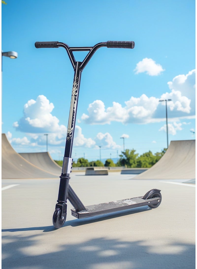 EASY FUTURE Lightweight Pro Stunt Scooter  2 Wheels, 110 mm Aluminium Wheels, Grip Tape Deck, Wide T-Bar Handle, Steel Brake, 360° Tricks Scooter for Beginner & Intermediate Users - Image 3