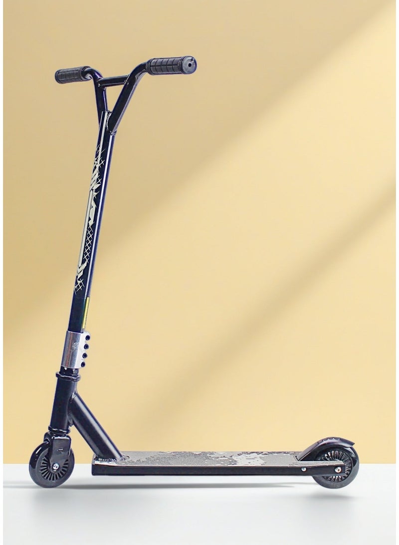 EASY FUTURE Lightweight Pro Stunt Scooter  2 Wheels, 110 mm Aluminium Wheels, Grip Tape Deck, Wide T-Bar Handle, Steel Brake, 360° Tricks Scooter for Beginner & Intermediate Users - Image 1