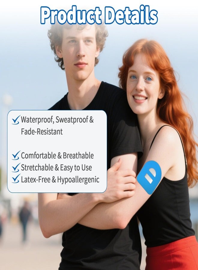 ٥٠ قطعة من اللصقات اللاصقة لجهاز Omnipod 5، لصقات لاصقة ورقية مقطوعة مسبقًا، لصقة مراقبة الجلوكوز، أغطية مستشعرات السكري، مقاومة للماء والعرق والصدمات، قابلة للتهوية - Image 5