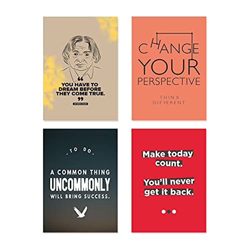 PAPER PLANE DESIGN Quote and Motivational Poster Set of 10 (Size 45 x 30 cm) (H) - Image 3