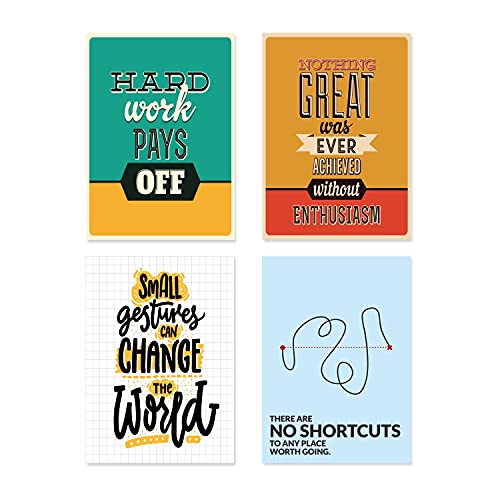PAPER PLANE DESIGN Quote and Motivational Poster Set of 10 (Size 45 x 30 cm) (H) - Image 2