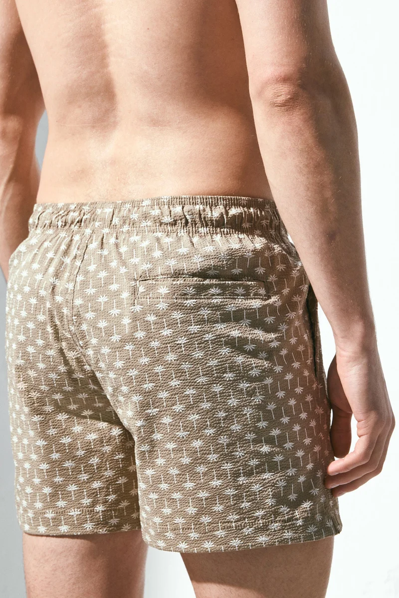 H&M  Seersucker swim shorts for Men | Best Price UAE