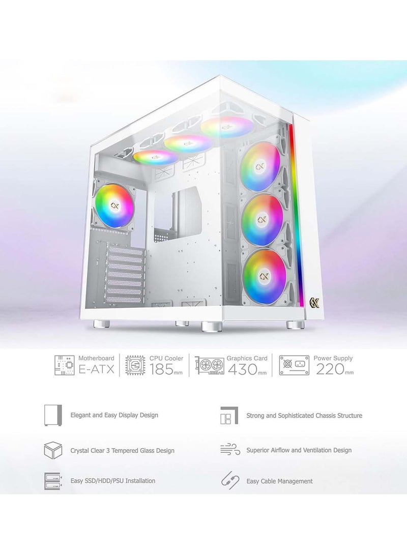 BOLT Customized Gaming PC,Core i7-14700K Processor/32GB RAM/1TB SSD/12GB GeForce RTX 4070 Graphics Card/Windows 11 Home White - Image 2