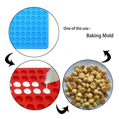 Bongpuda 468-Cavity Mini Round Silicone Molds,Chocolate Drops Mold | Small Dog Treat maker |Semi Sphere Gummy Candy Molds,For Jelly, Candy, Gummy, Wax Melt Baking Pan - Image 5
