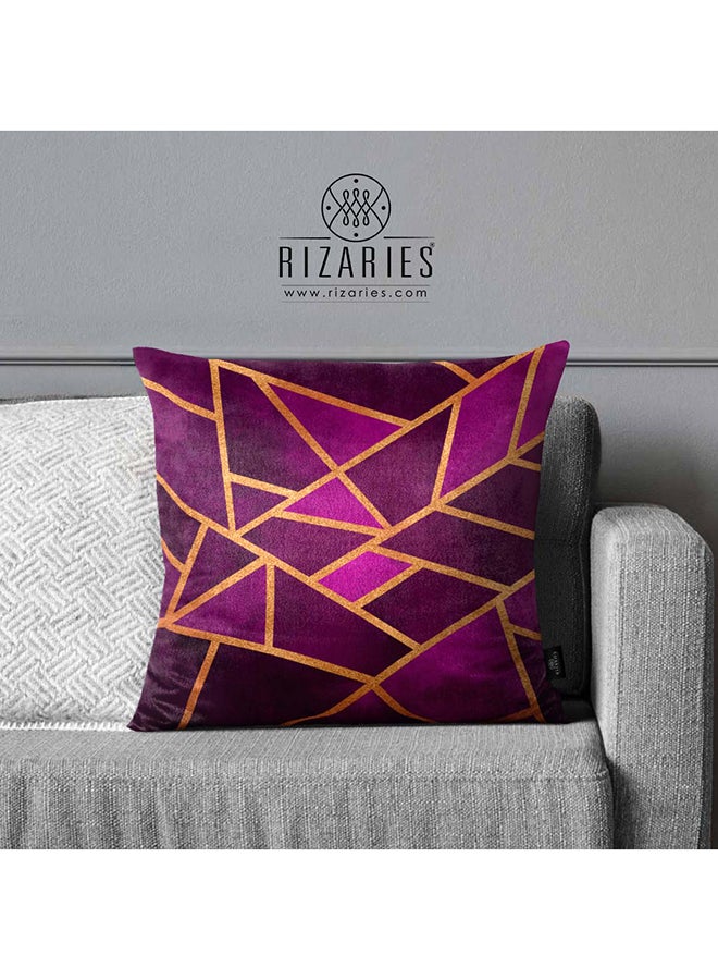 RIZARIES SuperSoft Purple Stone Throw Cushion - Image 2