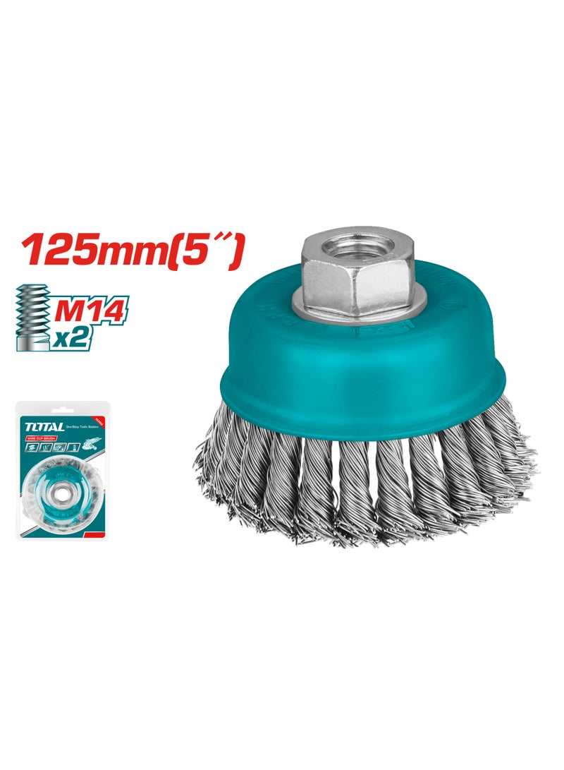 Total Wire Cup Twist Brush  5 Inch Tac32051