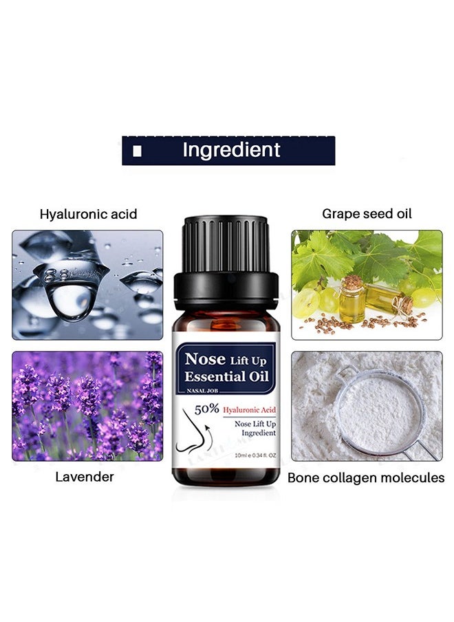 Lanthome Nose Lift Up Essential Oil - Heighten Rhinoplasty Collagen Firming Moisturizing Perfect Nose Serum Reshape Natural Beauty Skin Care  - Image 3