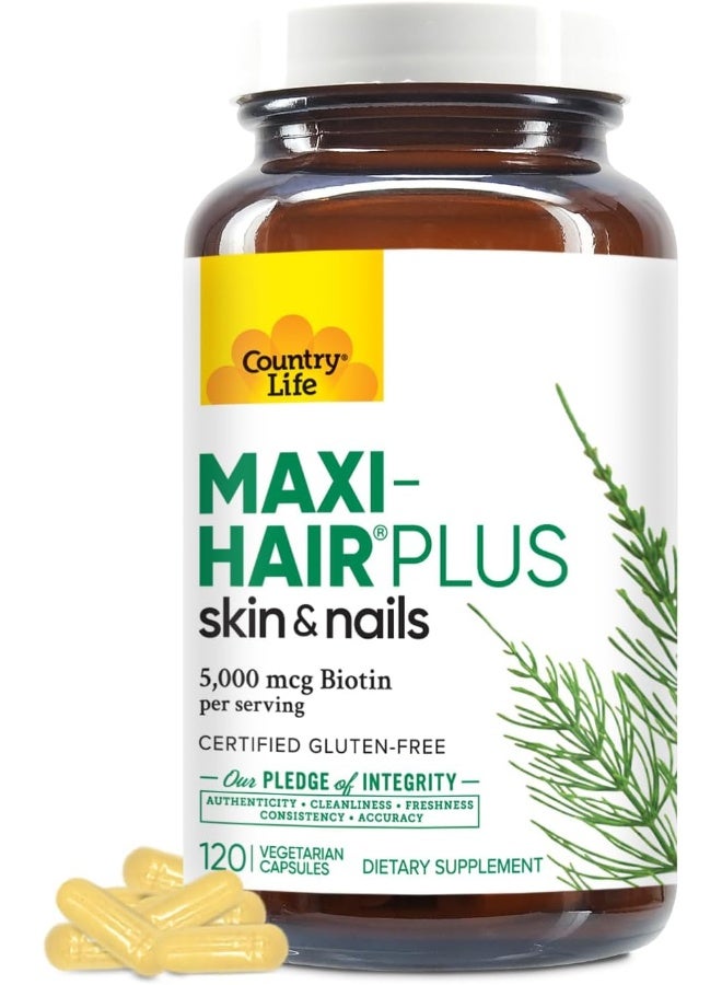 Country Life Maxi-Hair Plus Capsules 120's - Image 1