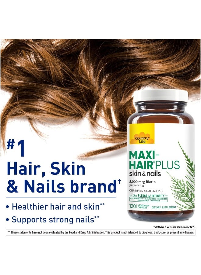 Country Life Maxi-Hair Plus Capsules 120's - Image 2
