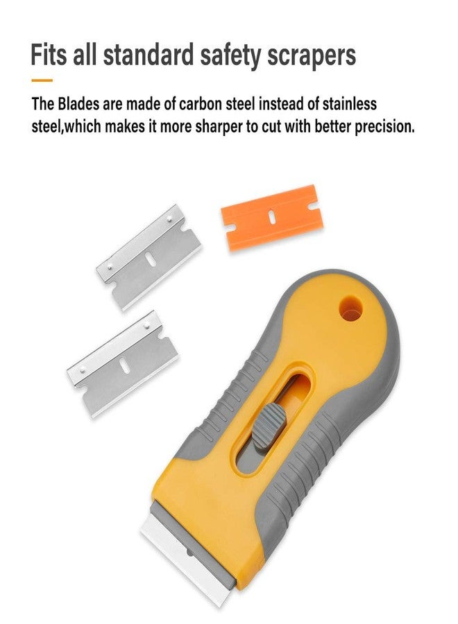 WEGAZ-100PCS Single Edge Razor Blades,Industrial Safety Razor Blades,Individually Packed, Used for Scrapers and Cutting Tools - Image 2