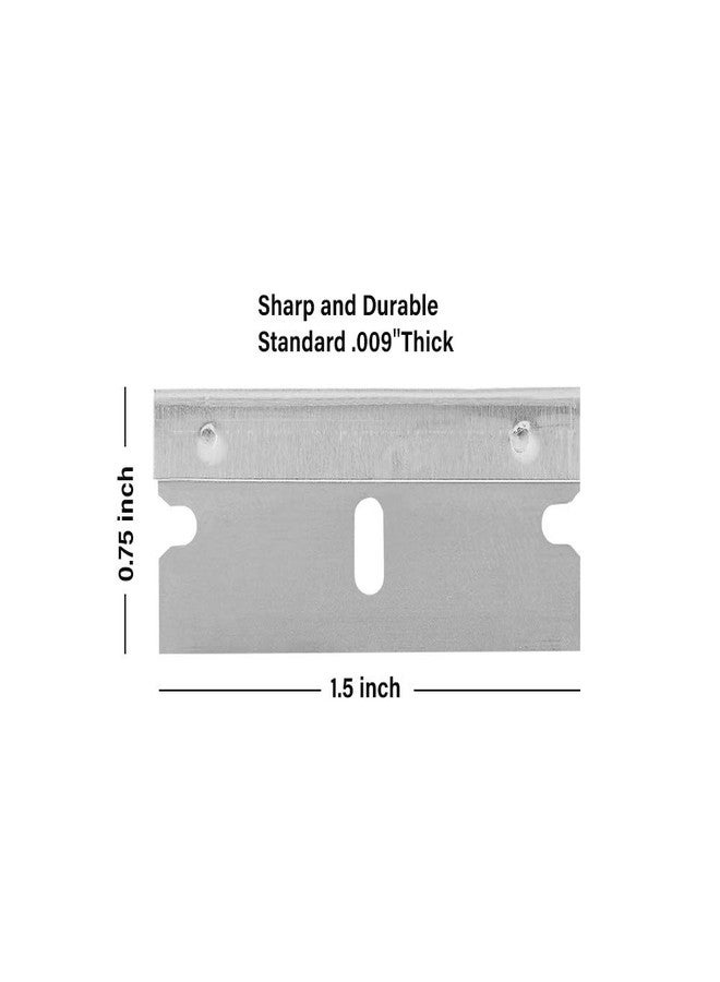 WEGAZ-100PCS Single Edge Razor Blades,Industrial Safety Razor Blades,Individually Packed, Used for Scrapers and Cutting Tools - Image 3