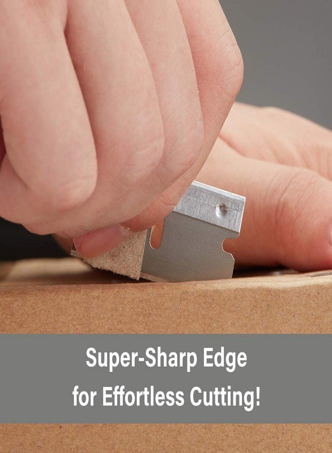 WEGAZ-100PCS Single Edge Razor Blades,Industrial Safety Razor Blades,Individually Packed, Used for Scrapers and Cutting Tools - Image 4