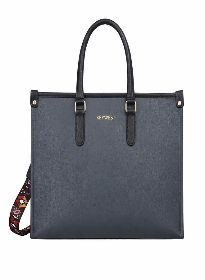 Keywest حقيبة يد نسائية من Keywest طراز Voyage Luxe | حقيبة كتف أنيقة للعمل | حقيبة يد نسائية | حقيبة كتف أنيقة | هدية مثالية للنساء | رمادي داكن - Image 1