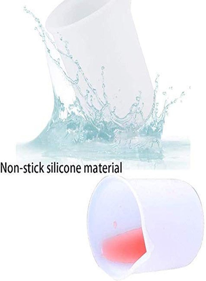 Phinicco 10 Pcs 100ml Silicone Measuring Cups, Nonstick Mixing Cups for Resin Molds, DIY Crafts - Image 5