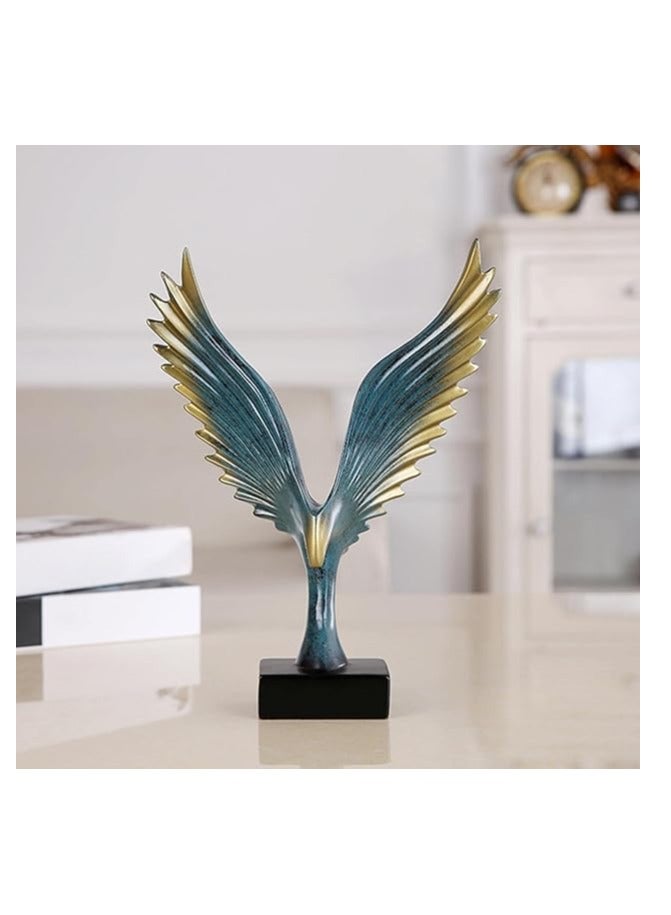 Resin Decorative Statues Simulated Abstract Open Wing Bird Statue Home Statues Animal Sculpture Wall Art Decoration Home Decor  - Image 3