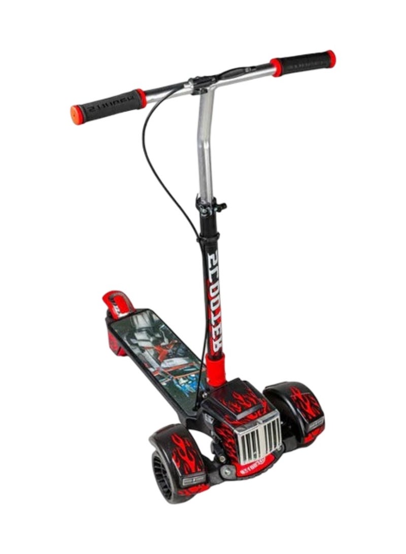 Scooter  Stylish Red 3-Wheel Kids Scooter with LED Lights & Cool Hero Design – Foldable & Adjustable for Ages 3+ - Image 3