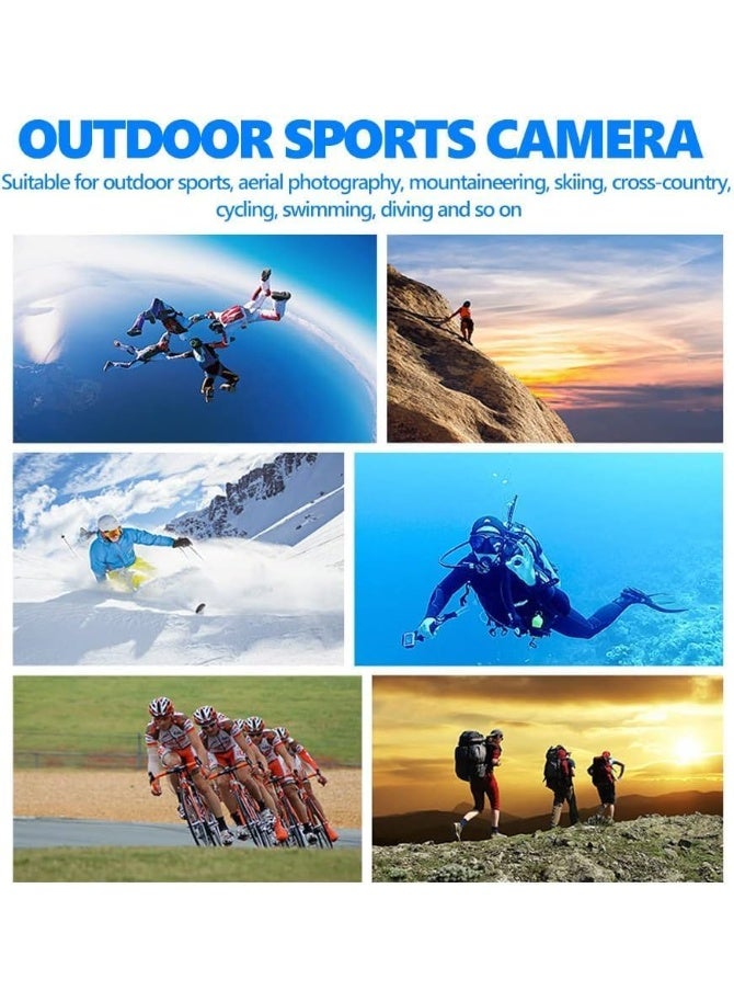 Generic Action Camera, 2.0 Inch Full HD 1080P Sports Camera, 30M Waterproof Underwater Camera, 16MP Anti-Shake Bike Camera, Mounting Accessories Kit for Diving/Bike/Climbing/Swimming - Image 3