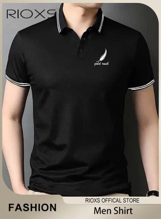 Men's Slim-fit Polo Shirt, Basic Short Sleeve T-Shirt, Comfy Breathable Shirt, Classic 3-Button Closure Tops, Reliable Option for Any Man Seeking Comfort without Compromising on Style - pzsku/Z55425A5698ED80350340Z/45/1746223156/15ef97f3-9e2b-4b01-8905-d8a173402af5