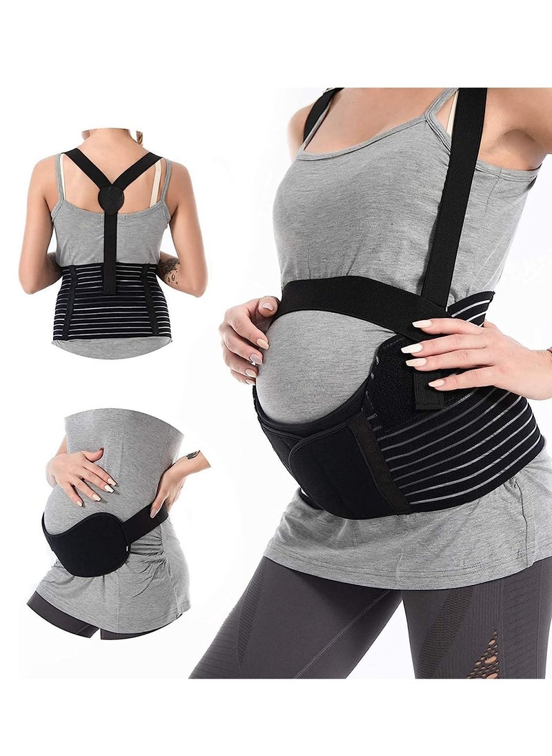 Gonice Maternity belt, Belly Band Support Maternity Belt Pregnancy Belly Band Waist Abdominal Back Belly Band Support Brace Adjustable Breathable Belly  - Image 1