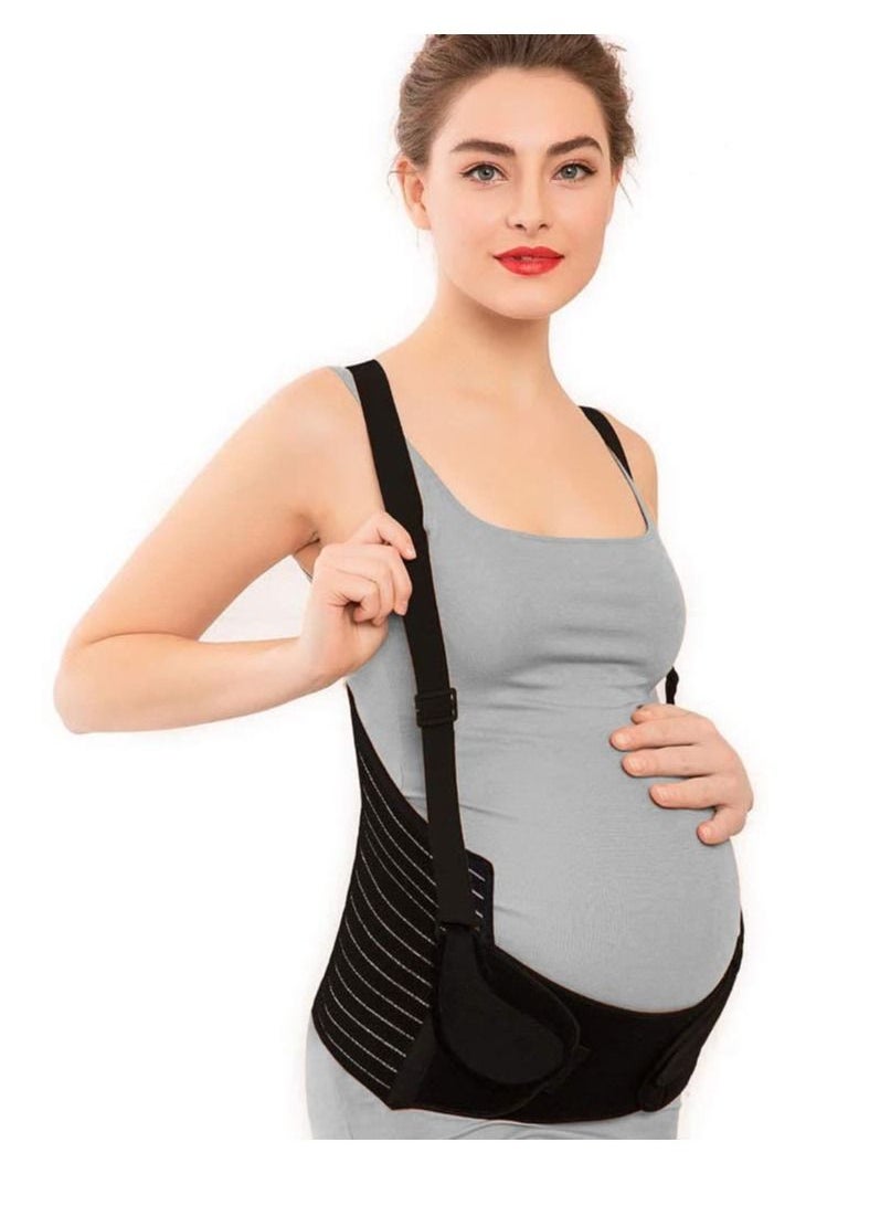 Gonice Maternity belt, Belly Band Support Maternity Belt Pregnancy Belly Band Waist Abdominal Back Belly Band Support Brace Adjustable Breathable Belly  - Image 2