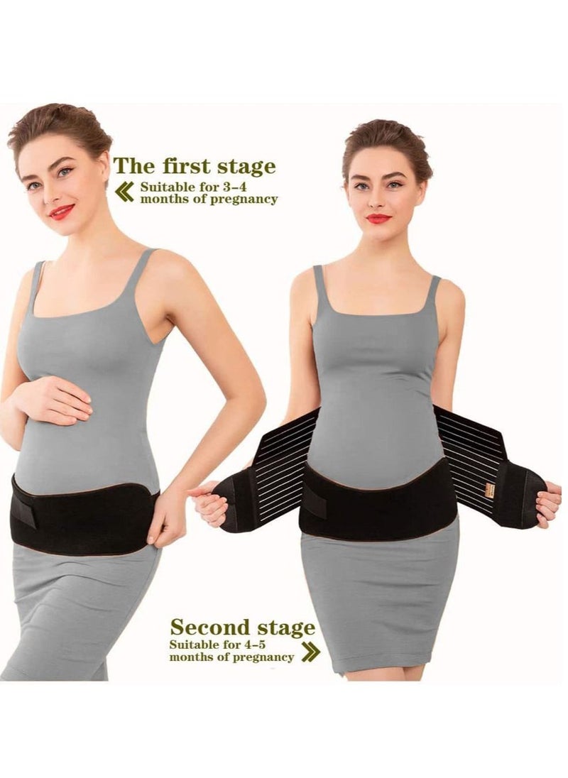 Gonice Maternity belt, Belly Band Support Maternity Belt Pregnancy Belly Band Waist Abdominal Back Belly Band Support Brace Adjustable Breathable Belly  - Image 4