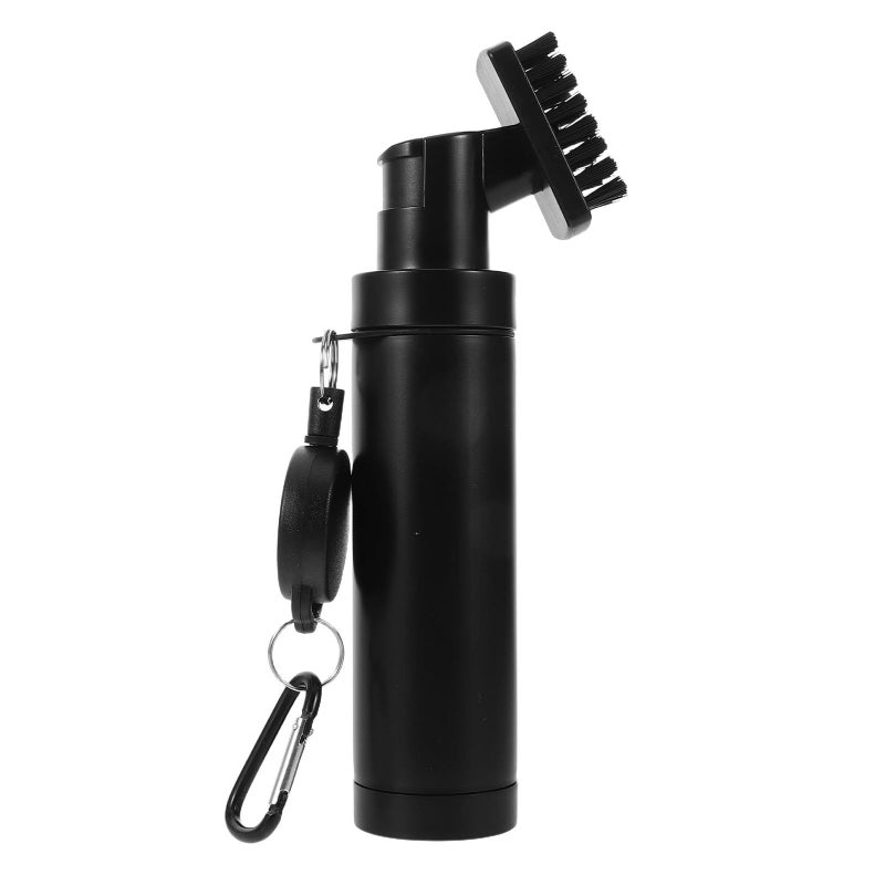 Golf Club Cleaner Brush Set Black With Water Bottle Groove Brush Retainer Clip - Image 2