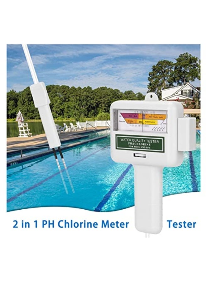 Generic GOENN Water Quality Detector New 2 in 1 PH Chlorine Meter Tester Chlorine Water Quality Testing Device CL2 Measuring Swiming Tool for Pool Aquarium  - Image 3
